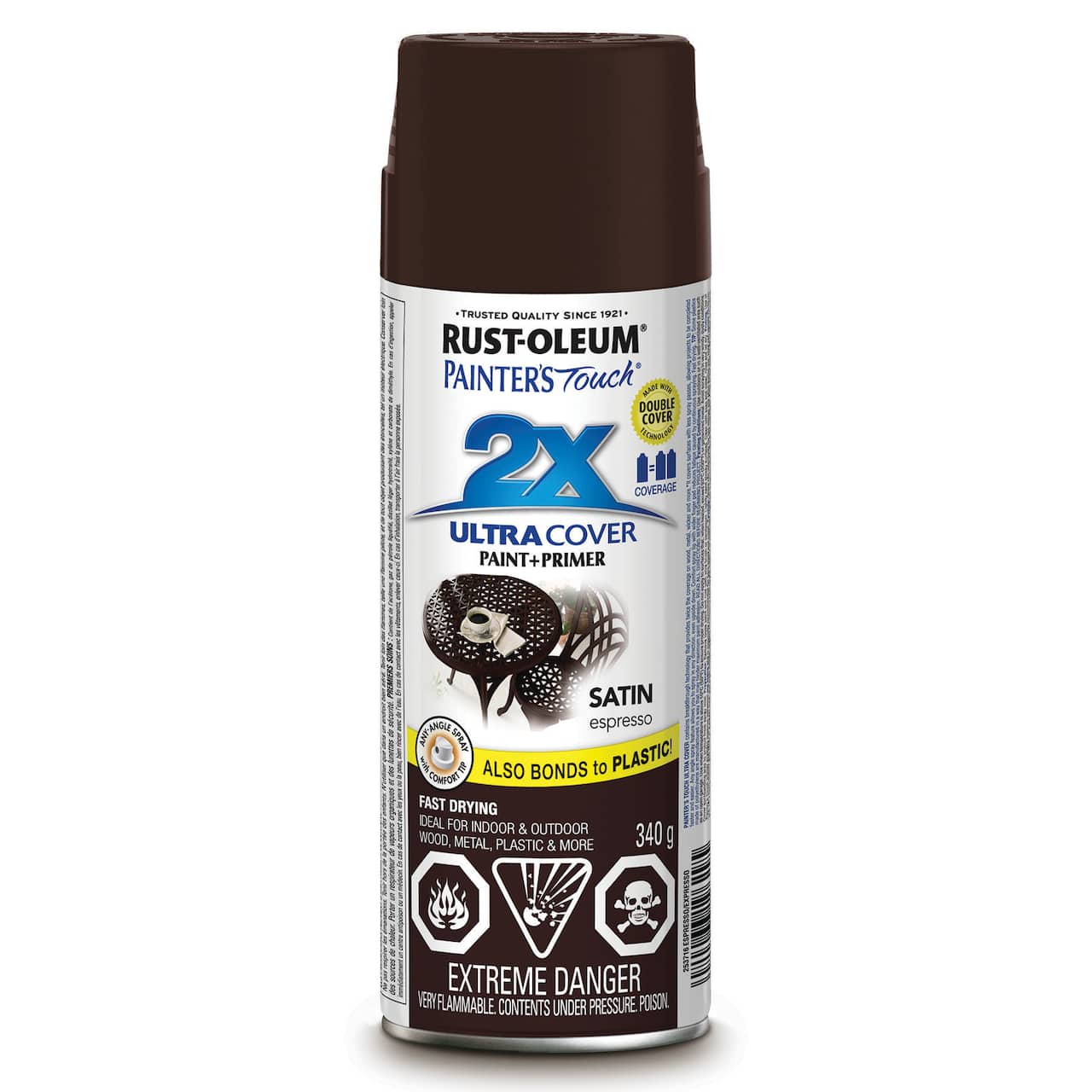 Peinture satinée en aérosol 2X Ultra Cover Painter's Touch de Rust-Oleum